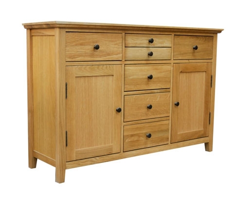 Hereford Rustic Oak 135cm Sideboard