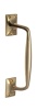 Brass Cranked Pull Handle 8in