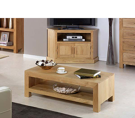 Heritage Furniture UK Ltd Laguna Oak 1 Shelf Coffee Table