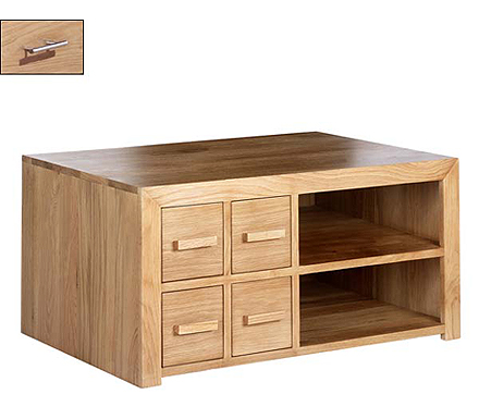 Heritage Furniture UK Ltd Laguna Oak 4 Drawer Hi-fi Unit