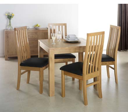 Heritage Furniture UK Ltd Laguna Oak Square 4 Seater Dining Set