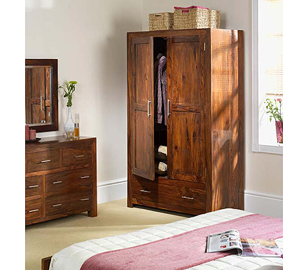 Heritage Furniture UK Ltd Laguna Sheesham 2 Door Wardrobe