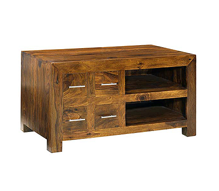 Heritage Furniture UK Ltd Laguna Sheesham 4 Drawer Hi-fi Unit