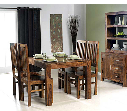 Heritage Furniture UK Ltd Laguna Sheesham 4 Seater Dining Set