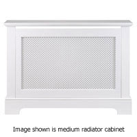 Heritage Radiator Cabinet - White Lacquered Small Size 1017x800mm