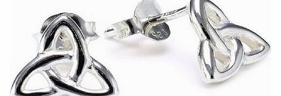 Heritage Womens Sterling Silver Celtic Stud Earrings 4291HP