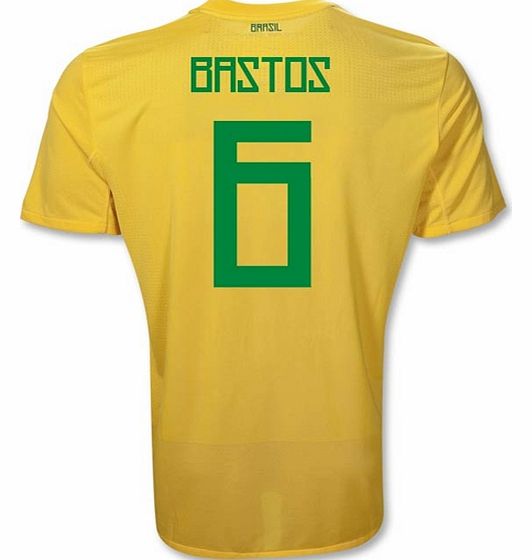 Hero Shirts Nike 2011-12 Brazil Nike Home Shirt (Bastos 6)