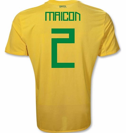Nike 2011-12 Brazil Nike Home Shirt (Maicon 2)