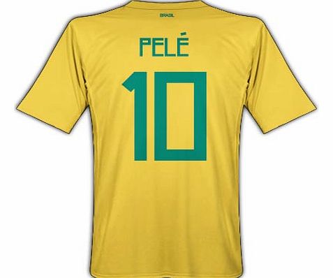 Hero Shirts Nike 2011-12 Brazil Nike Home Shirt (Pele 10)