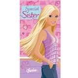 Barbie Birthday Card - To a Special Sister Size 125 x 234mm