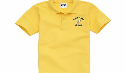 Heronshaw School Unisex Polo Shirt, Gold