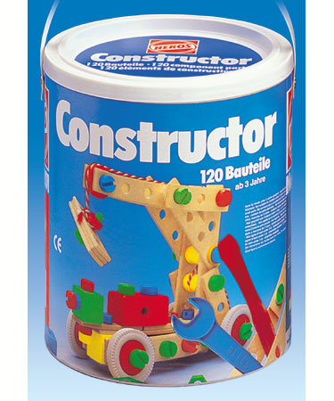 Heros Wooden Toys 120 pc CONSTRUCTOR DRUM