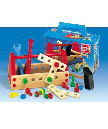 Heros Wooden Toys 30 pc TOOL BOX