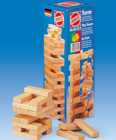 Heros Wooden Toys Mini WOODEN TOWER.