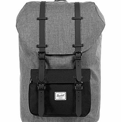 Herschel Casual Daypack, 20 cm, 23.5 Liters, Charcoal Crosshatch/ Black/ Black Rubber