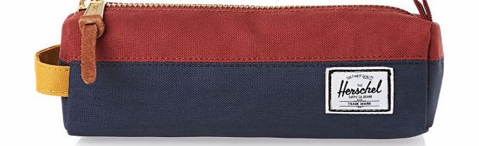 Herschel Settlement Pencil Case - Navy/rust/copper