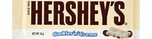 Hersheys Cookies-n-Creme Bar 43 g (Pack of 18)