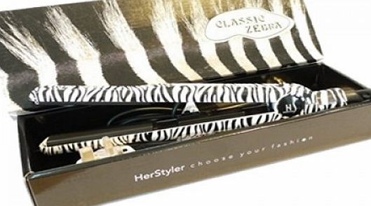 HerStyler  Zebra Edition Ceramic Hair Straightener