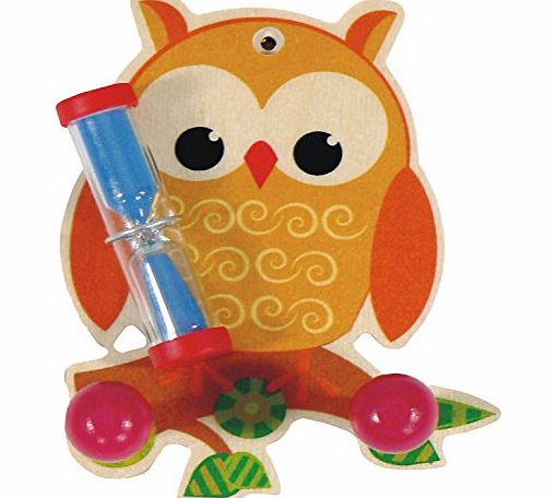 Hess Wooden Owl with Towel Rail Decor Tooth Brush Holder with Timer