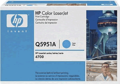 Hewlett Packard HP Color LaserJet Q5951A Cyan Print Cartridge