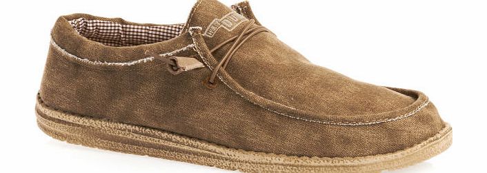 Hey Dude Mens Hey Dude Wally Shoes - Nut