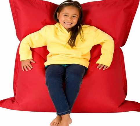 KIDS Bean Bag 4-Way Lounger - GIANT Childrens Bean Bags Outdoor Floor Cushion BLUE - 100% Water Resistant