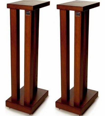 HI FI RACKS  Podium Slimline Speaker Stands 600mm Mahogany