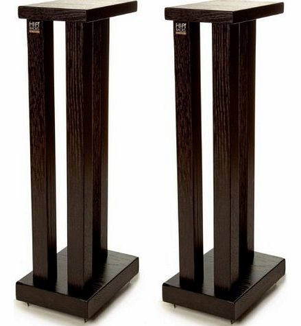 HI FI RACKS  Podium Slimline Speaker Stands 600mm Satin Black