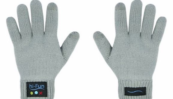 hi-Fun hi-Call Bluetooth Talking Glove for Men - Grey