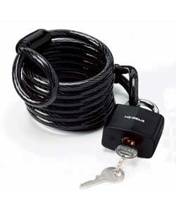 Hi Gear 3M Security Cable with Laminated Padlock