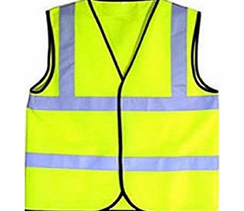 Hi Light Child Hi Visibility Safety Yellow Reflective Vest Unisex Top (Small 3-5 Years)