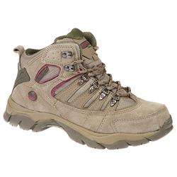 Hi Tec Female HIT1101 Leather/Textile Upper Textile Lining Comfort Ankle Boots in Khaki