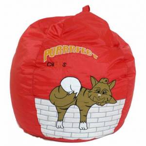 Hibba Purrfect Cats Bean Bag - Red Wall