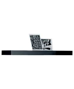 HIGH Gloss 60cm Floating Shelf - Black
