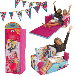High School Musical Flip out Sofa, Locker and Bunting Set