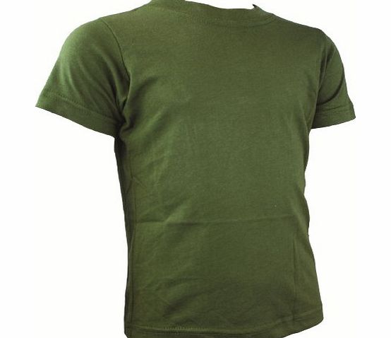 Army Olive Military Cotton T-Shirt Mens Medium