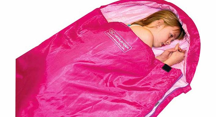 Highlander Big Sleep Junior Envelope Sleeping Bag - Pink