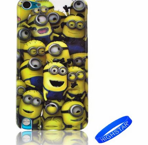 HIGHSTAR T4 HIGHSTAR Wrist band  Lovely Despicable Me Group of The Minions Style Snap-on Hard Cover Case Compatible For Apple Ipod Touch 5/5g/5th Generation