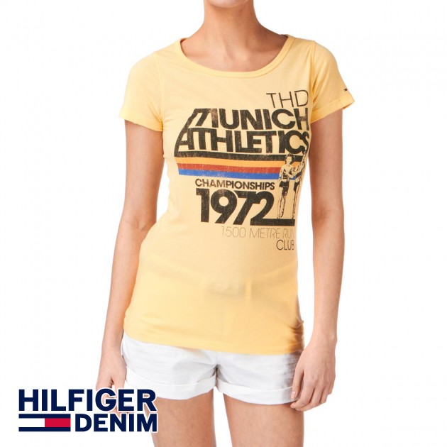 Hilfiger Denim Womens Tommy Hilfiger MS Munich T-Shirt - Golden