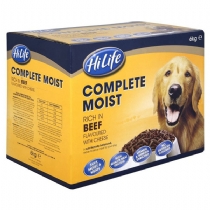 HiLife Complete Moist Menu Dog Food 6Kg Beef and