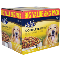 Moist Menus Complete Dog Food with Chicken, Lamb and#38; Rice 6kg
