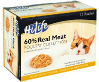 hilife Poultry Collection Cat Food Pouches 48 X 100g