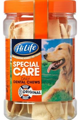 HiLife Special Care Daily Dental Dog Chews Original 3 x Jars - Total 36 Chews