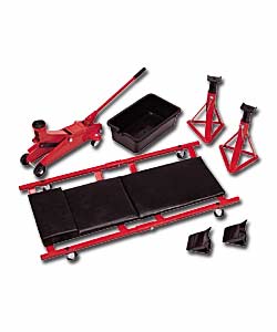 Hilka 2 Tonne Trolley Jack Combo Kit