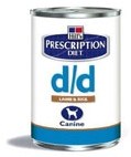 Hills Pet Nutrition Hills D/D Canine:12 x 370g (Lamb)