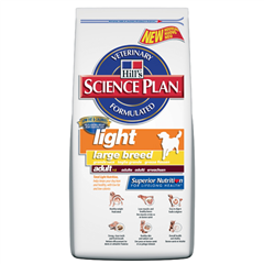 Light Adult Dog Food Large Breed with Chicken 15kg Hills Science Plan ...