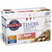 Hills Science Plan Feline Adult Light Pouches