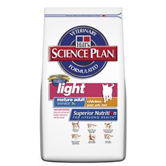 Hills Science Plan Feline Light Mature Adult / Senior 7 Plus Food with Chicken 2kg
