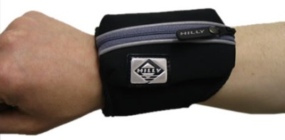Neoprene Wrist Wallet (Black, One size)