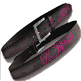 Black/Pink Reveal Canvas Belt